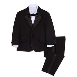 Nautica Baby Boys 4-Piece Tuxedo with Dress Shirt, Bow Tie, Jacket, and Pants